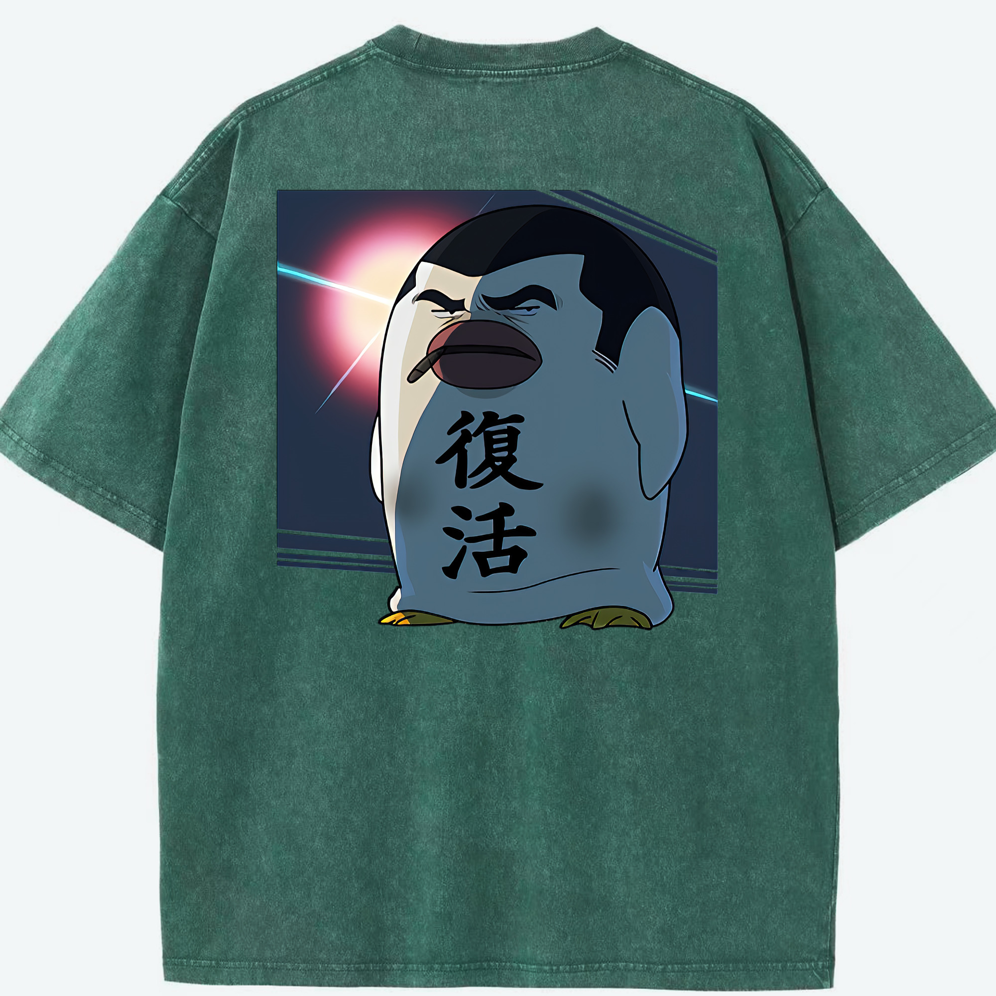 （画像用） ぎんたま 坂田銀時（さかたぎんとき） 神楽 志村新八（しむら しんぱち） GINTAMA Sakata Gintoki Kagura Shimura Shinpachi 綿100% ヴィンテージ風 半袖Tシャツ（背面プリント）